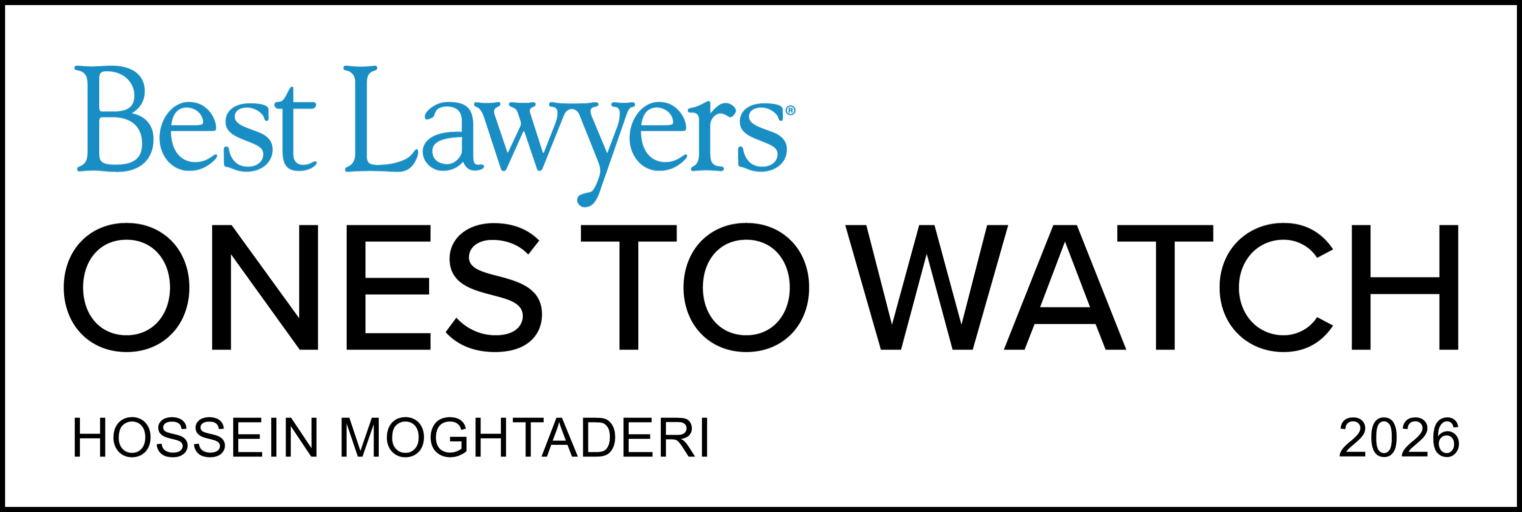 Best Lawyers 2026 - "Ones to Watch"