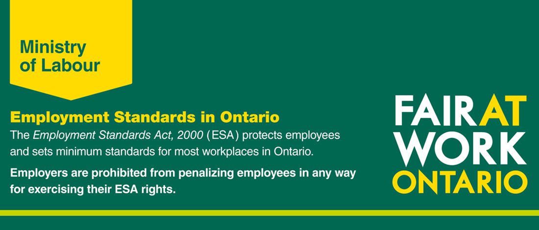 Filion Wakely Thorup Angeletti - Ontario Government Introduces Legislation  to Amend Employment Standards Act, 2000 and Labour Relations Act, 1995 -  Labour & Employment Law Insights